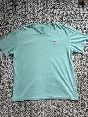 Polo by Ralph Lauren Teal BlueV-Neck Summer Tee Shirt Men’s Large